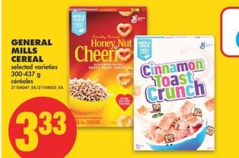 No Frills General mills cereal, 300-437 g offer