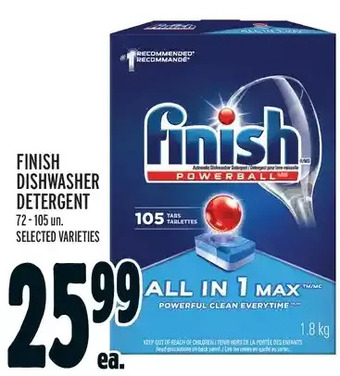 Metro Finish dishwasher detergent offer