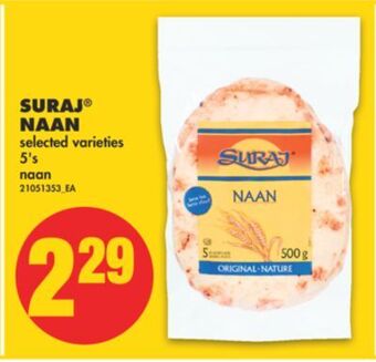 No Frills Suraj® naan, 5's offer