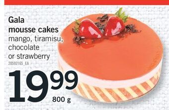 Fortinos Gala mousse cakes, 800 g offer