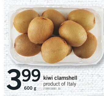Fortinos Kiwi clamshell, 600 g offer