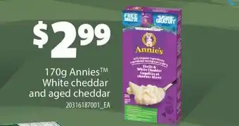 Fortinos Annies white cheddar and aged cheddar, 170g offer