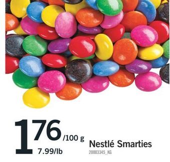 Fortinos Nestlé smarties offer