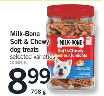 Fortinos Milk-bone soft & chewy dog treats, 708 g offer