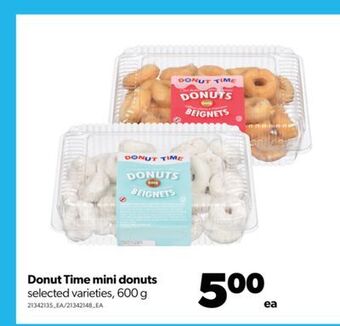Real Canadian Superstore Donut time mini donuts, 600 g offer