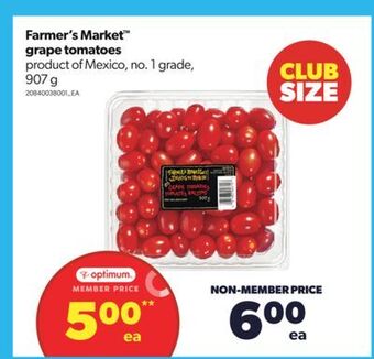 Real Canadian Superstore Farmer's market™ grape tomatoes, 907 g offer