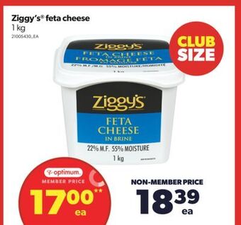 Real Canadian Superstore Ziggy's® feta cheese, 1 kg offer