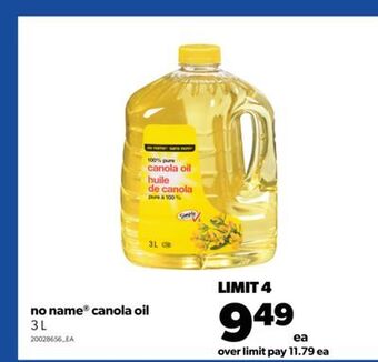 Real Canadian Superstore No name® canola oil, 3 l offer