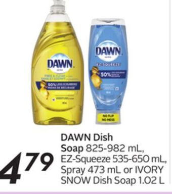 Sobeys Dawn dish soap offer