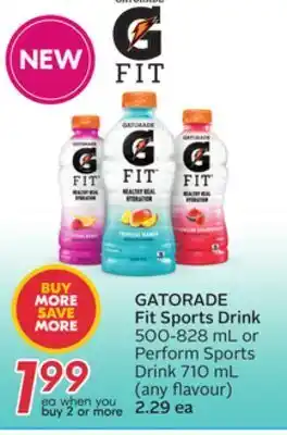 Sobeys Gatorade fit sports drink offer