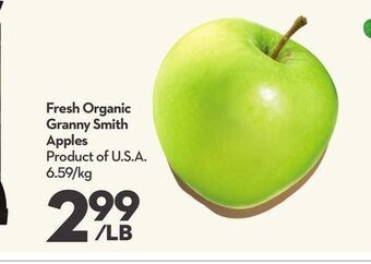 Longo's Fresh organic granny smith apples offer