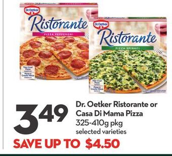 Longo's Dr. oetker ristorante or casa di mama pizza offer