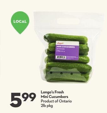 Longo's Longo's fresh mini cucumbers offer