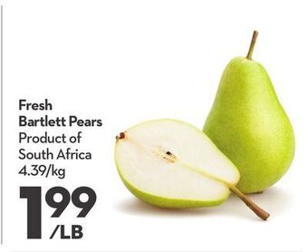 Longo's Fresh bartlett pears offer
