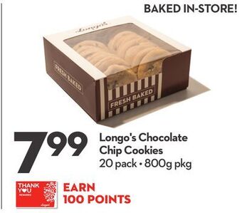 Longo's Longo's chocolate chip cookies offer