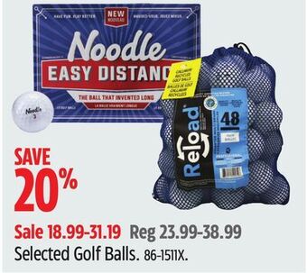 Canadian Tire Eagle selected golf balls offer