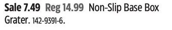 Canadian Tire Master chef non-slip base box grater offer