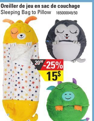 Sushi Shop Sleeping bag to pillow offer