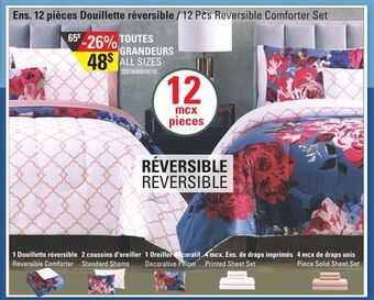 Sushi Shop 12 pcs reversible comforter set offer