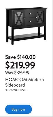 Walmart Homcom modern sideboard offer