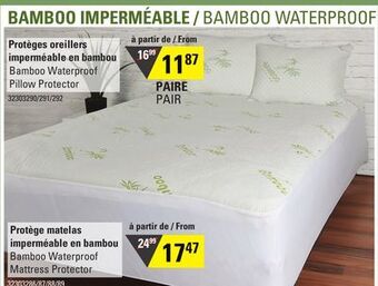 Hart Bamboo waterproof pillow protector offer