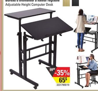 Sushi Shop Adjustable height computer desk offer