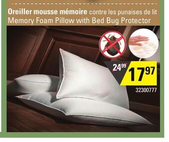 Sushi Shop Memory foam pillow with bed bug protector offer