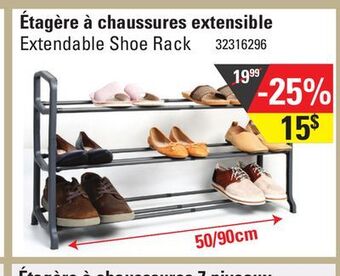 Sushi Shop Extendable shoe rack offer
