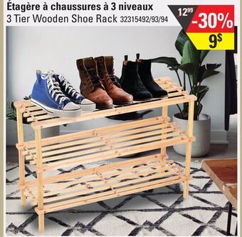 Sushi Shop 3 tier wooden shoe rack offer
