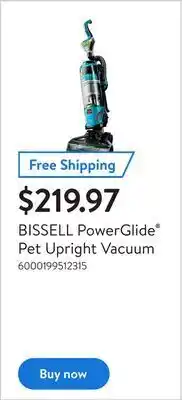 Walmart Bissell powerglide® pet upright vacuum offer