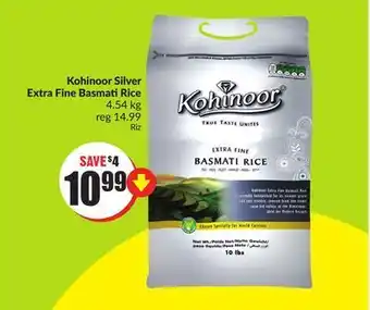 FreshCo Kohinoor silver extra fine rice 4.54 kg offer