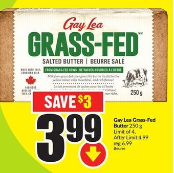 FreshCo Gay lea grass-fed butter 250 g offer