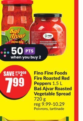 FreshCo Fino fine foods fire roasted red peppers 1.5 l offer