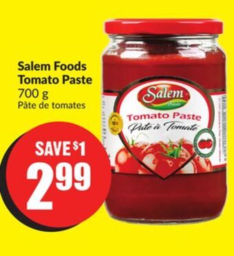 FreshCo Salem foods tomato paste 700 g offer