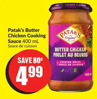 FreshCo Patak's butter chicken cooking sauce 400 ml offer