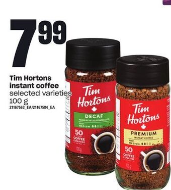 Loblaws Tim hortons instant coffee, 100 g offer