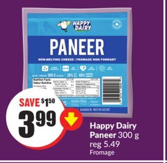 FreshCo Happy dairy paneer 300 g offer