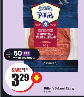 FreshCo Piller's salami 125 g offer