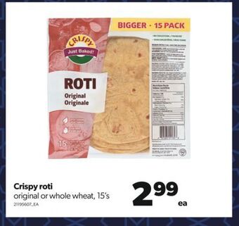 Real Canadian Superstore Crispy roti, 15's offer