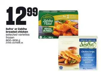Loblaws Sufra® or zabiha breaded chicken, 800-908 g offer