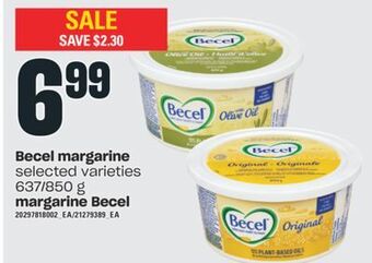 Valu-mart Margarine becel, 637/850 g offer