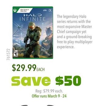 GameStop Xbox series x halo infinite - gamestop exclusive offer