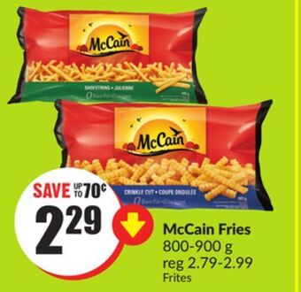 FreshCo Mccain fries 800-900 g offer
