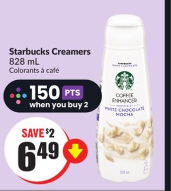 FreshCo Starbucks creamers 828 ml offer