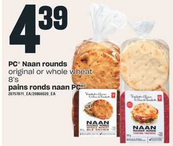 Valu-mart Pains ronds naan pc 8's offer