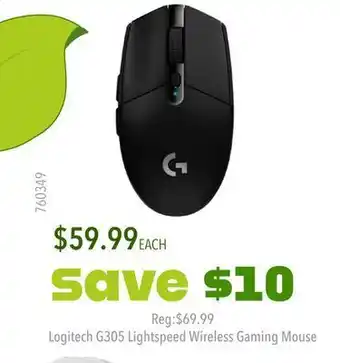 GameStop Logitech g305 lightspeed wireless gaming mouse offer