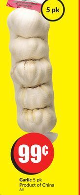 FreshCo Garlic 5 pk product of china offer