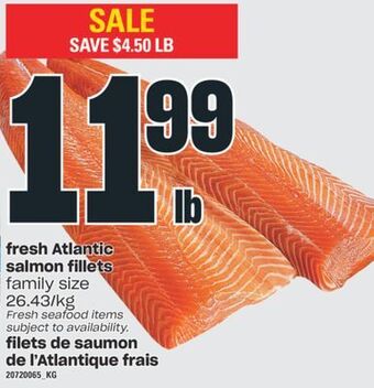 Valu-mart Filets de saumon de l'atlantique frais offer
