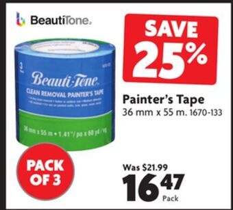Home Hardware Painter's tape offer