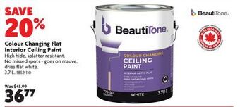 Home Hardware Colour changing flat interior ceiling paint offer